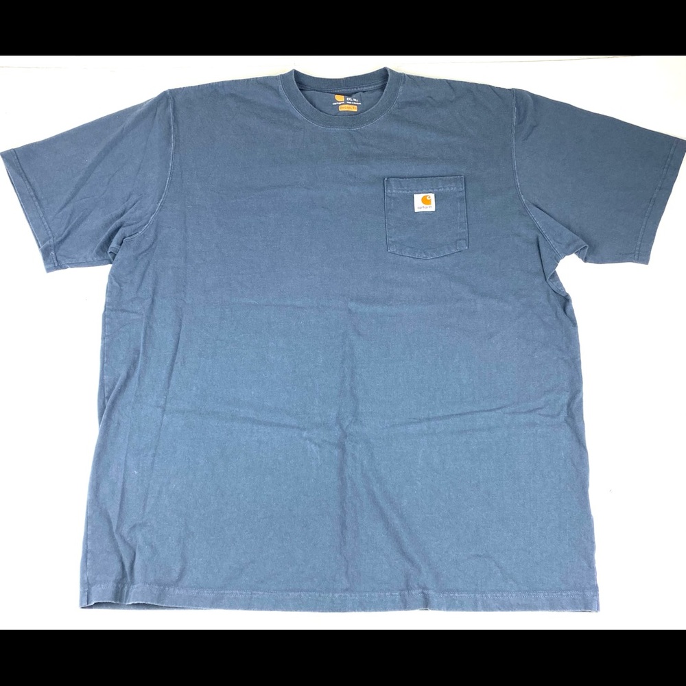 Carhartt men’s 2XL tall pocket work t shirt blue